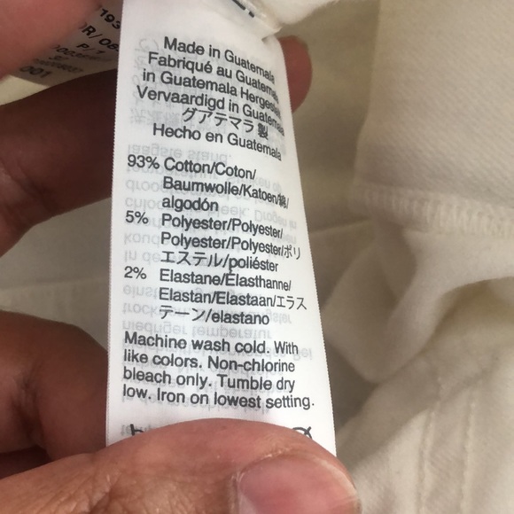 NWT Madewell Perfect Vintage Straight Crop Jean Sz 32 White - Picture 4 of 7